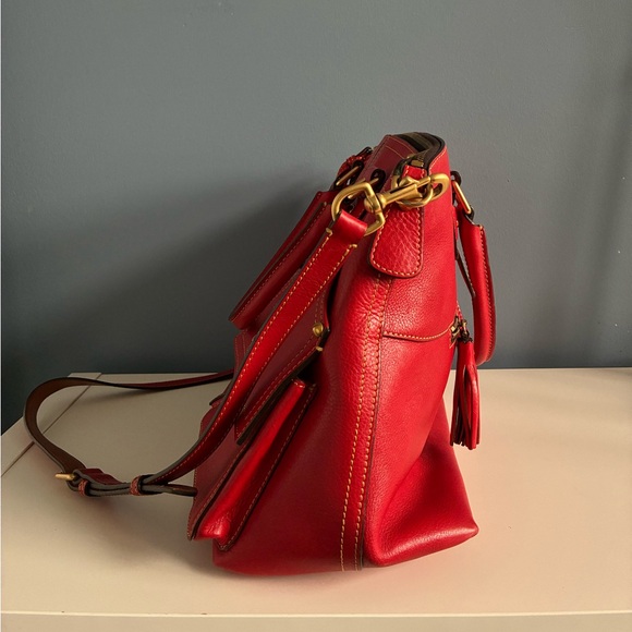 Dooney & Bourke Vibrant Red Shoulder Bag - Picture 4 of 6